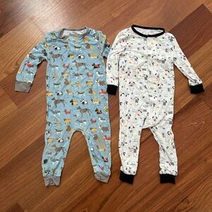 Magnetic Me Modal Pajamas 12 months Panda Dog, Bundle of 2